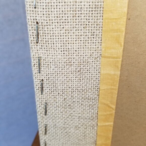 Vintage Cross Stitch Sheep Woolen Pattern Sampler 1988 15" x 12" Mounted on Chip - Picture 6 of 12